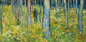 dos figuras no bosque.1980